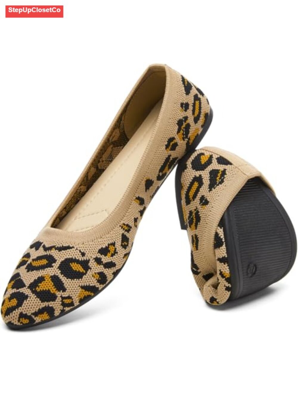 Women's Ballet Flats Mesh Pointed Toe Slip On Comfort Dress Shoes